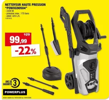 De - NETTOYEUR HAUTE PRESSION "POWXG90504"