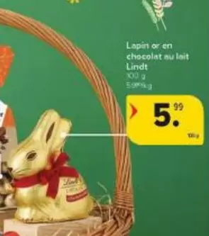 Lapin en chocolat au lait