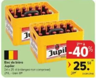 Jupiler - Bac de bière