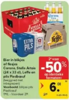 Extra - Bier in blikjes of flesjes