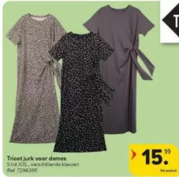 Tricot jurk voor dames, verschillende kleuren Ref 7294295