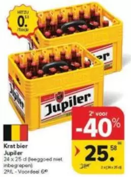 Jupiler - Krat bier