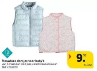 Mouwloze dunsjas voor baby's Ref 7293870