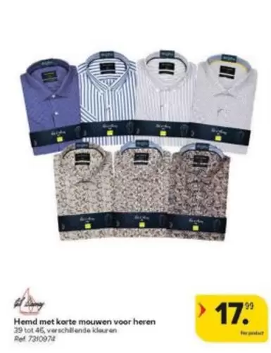Heren Hemd met korte mouwen