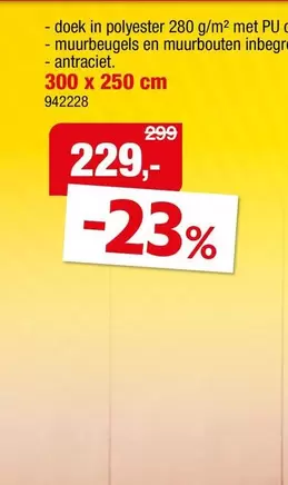doek in polyester 280 g/m
942228