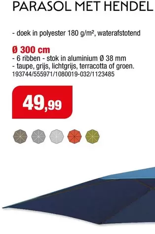 PARASOL MET HENDEL