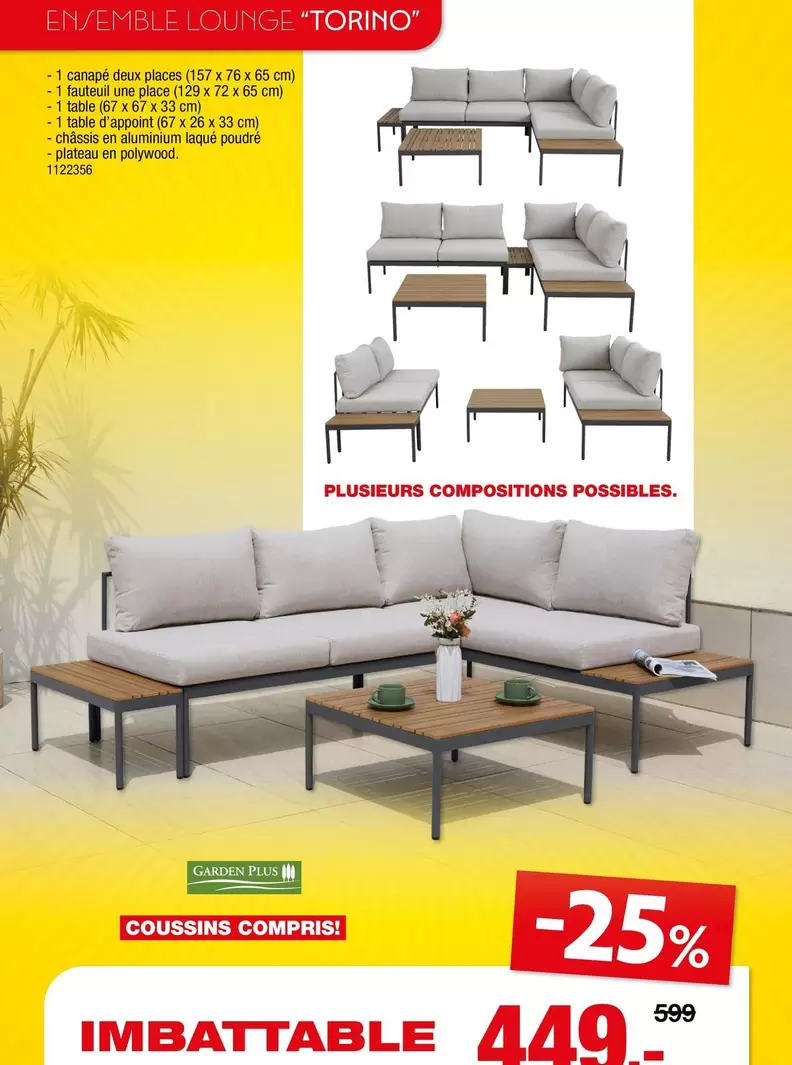 ENSEMBLE LOUNGE "TORINO"