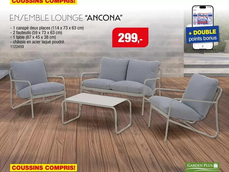ENSEMBLE LOUNGE "ANCONA"