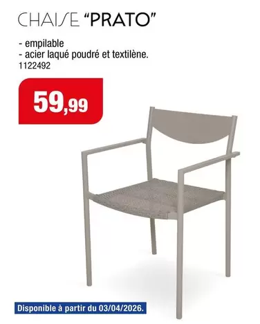 CHAISE "PRATO" 1122492