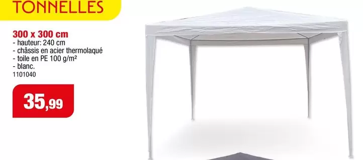 Tonnelles 300 x 300 cm