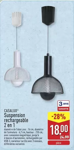 De - Suspension rechargeable 2 en 1