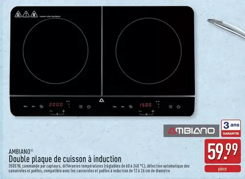 De - Double plaque de cuisson à induction