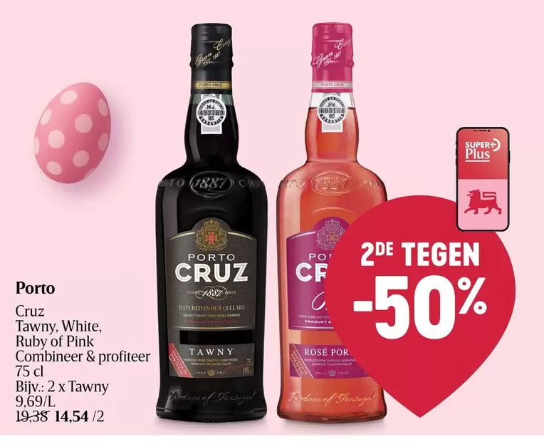 White - Porto Cruz Tawny, , Ruby of Pink Combineer & profiteer