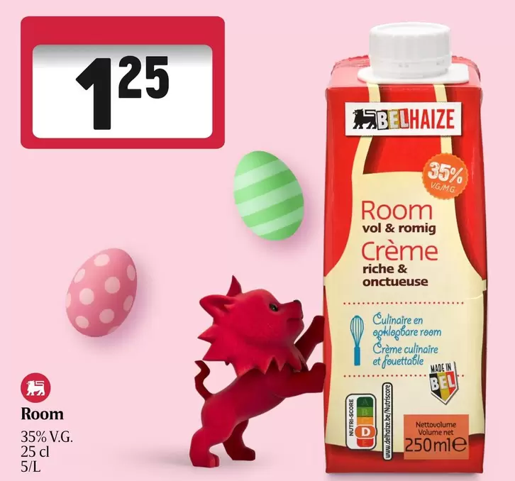 Room vol & romig Crème