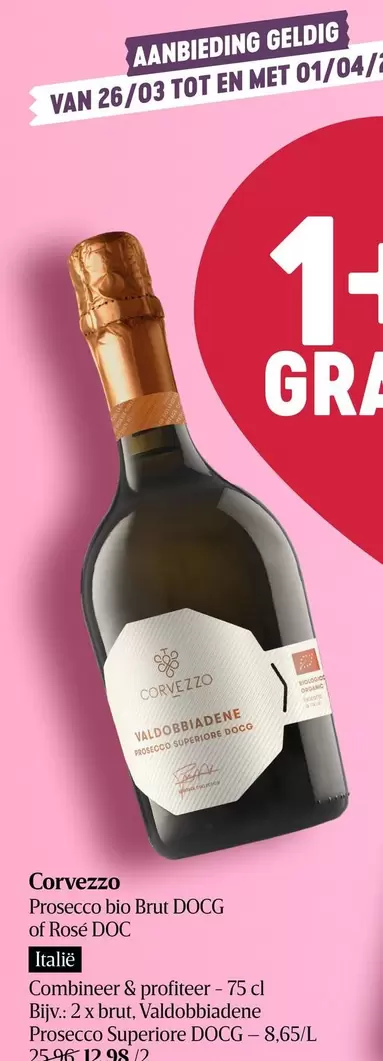 Doc - Prosecco bio Brut DOCG of Rose DOC