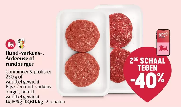 Rund-varkens-, Ardeense of rundburger