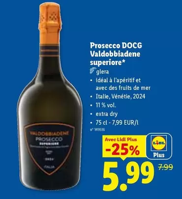 De - Prosecco DOCG Valdobbiadene superiore*