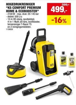 Karcher - HOGEDRUKREINIGER "K5 COMFORT PREMIUM HOME & ECOBOOSTER"