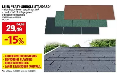 Standard - LEIEN "EASY-SHINGLE STANDARD"