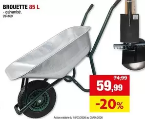 BROUETTE 85 L - galvanisé. 994160
