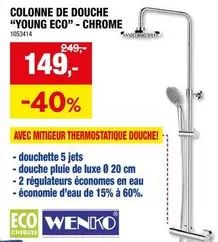 De - COLONNE DE DOUCHE "YOUNG ECO" - CHROME 1053414