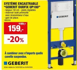 De - SYSTÈME ENCASTRABLE DUOFIX UP100