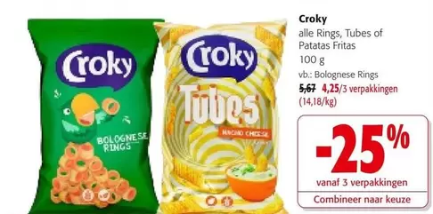 alle Rings, Tubes of Patatas Fritas