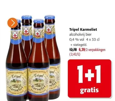 Tripel Karmeliet alcoholvrij bier