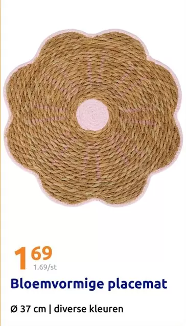 Bloemvormige placemat