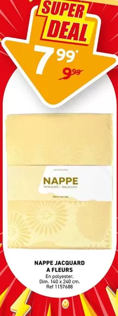 NAPPE JACQUARD A FLEURS