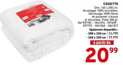 De - COUETTE Dim. 140 x 200 cm.