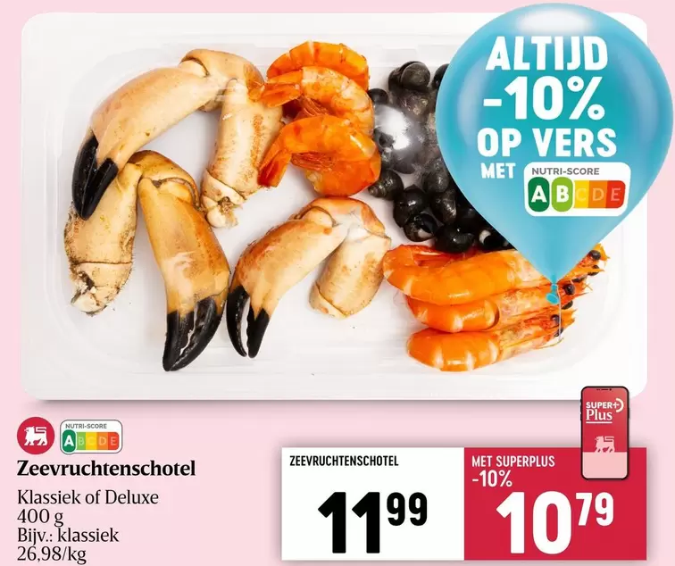 Zee vruchten schotel Klassiek of Deluxe