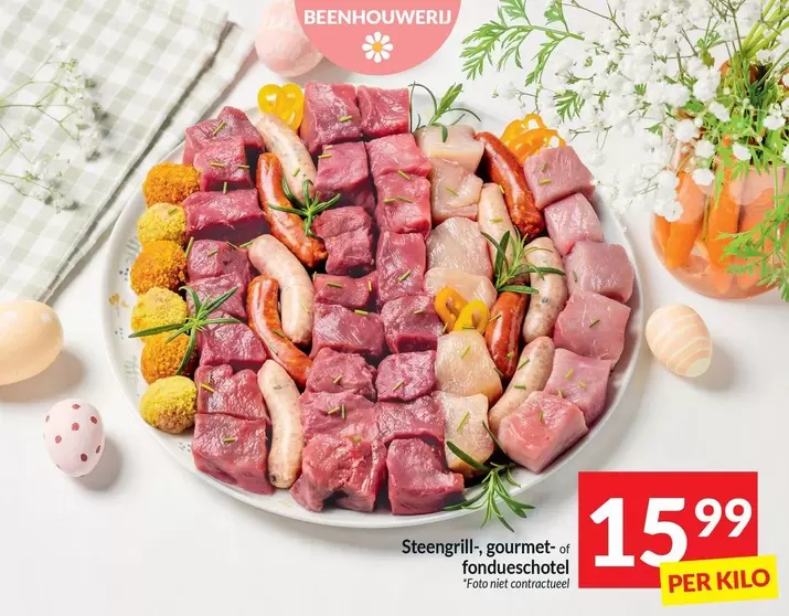 Steengrill, gourmet- of fondueschotel