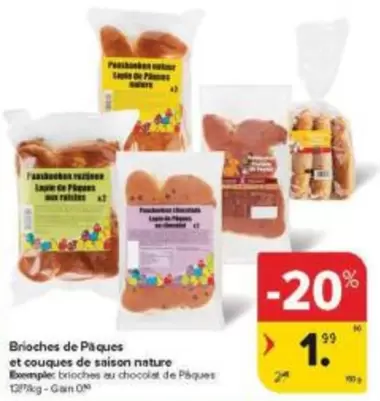 De - Brioches de Pâques et couques de saison nature