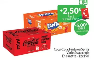 Coca Cola - Coca-Cola, Fanta ou Sprite