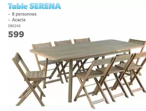 Table SERENA 080249