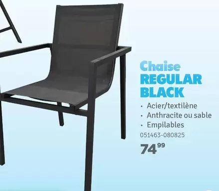 Black - Chaise REGULAR BLACK 051463-080825
