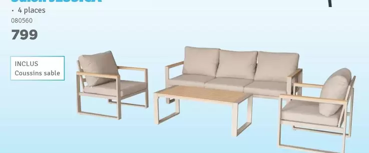 Salon de jardin 4 places