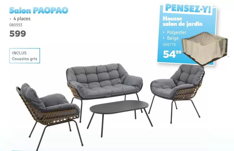 De - Salon PAOPAO 4 places 080553
