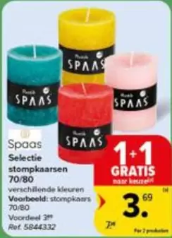 Spaars Selectie stompkaarsen 70/80