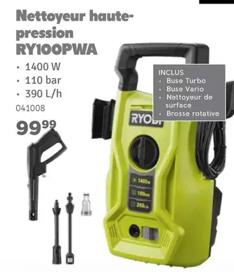Bar - Nettoyeur haute-pression RY100PWA