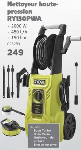 Bar - Nettoyeur haute-pression RY150PWA