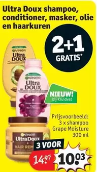 Ultra Doux shampoo, conditioner, masker, olie en haarkuren