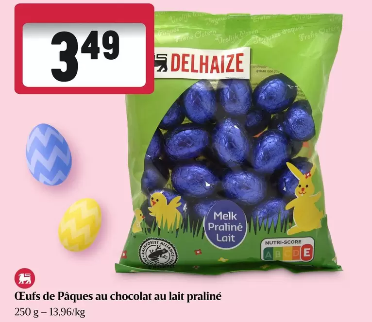 De - Oeufs de Pâques au chocolat au lait praliné