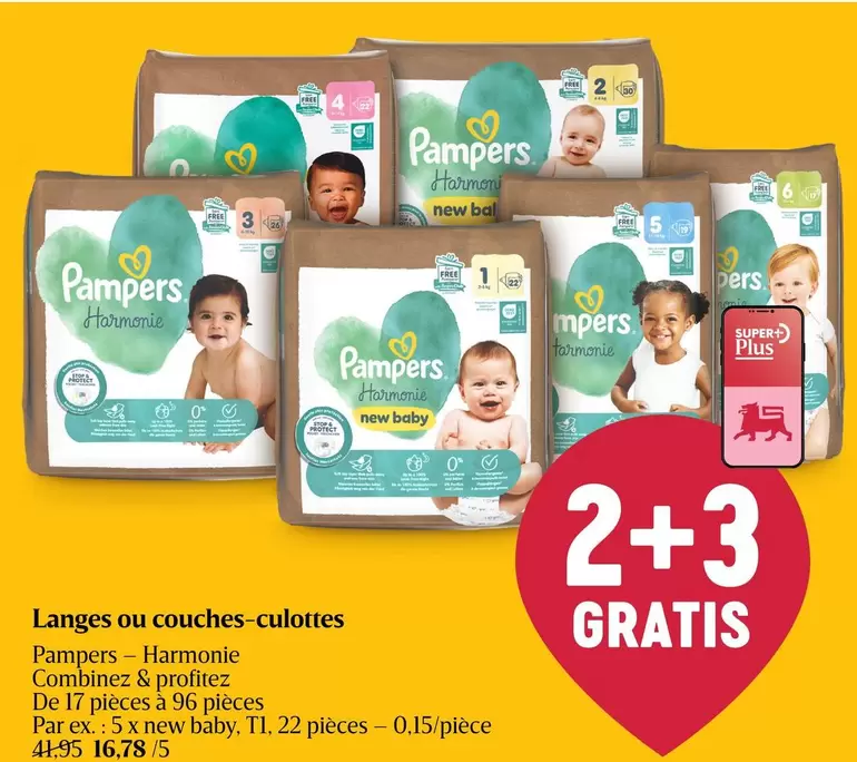 Pampers - Langes ou couches-culottes