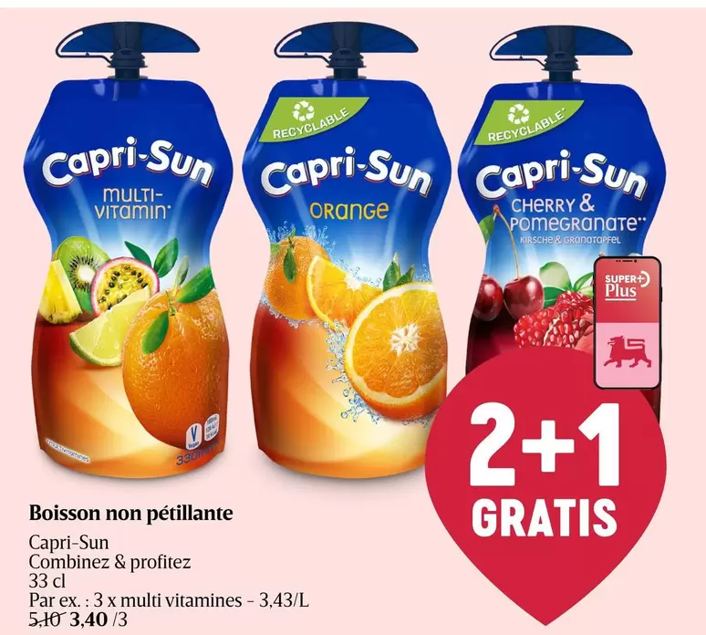 Boisson non pétillante