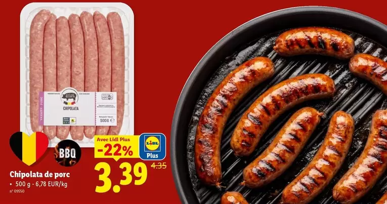 Bbq - Chipolata de porc