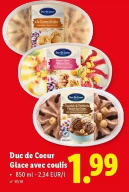 De - Glace avec coulis