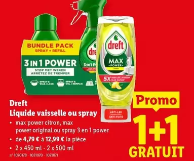 De - Liquide vaisselle ou spray