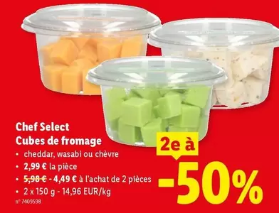 De - Cubes de fromage